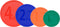 Pyrex Bundle - 4 Items: 322-PC Green, 323-PC Orange, 325-PC Blue, 326-PC Red Lids for Pyrex Mixing Bowls (Not Sculpted)